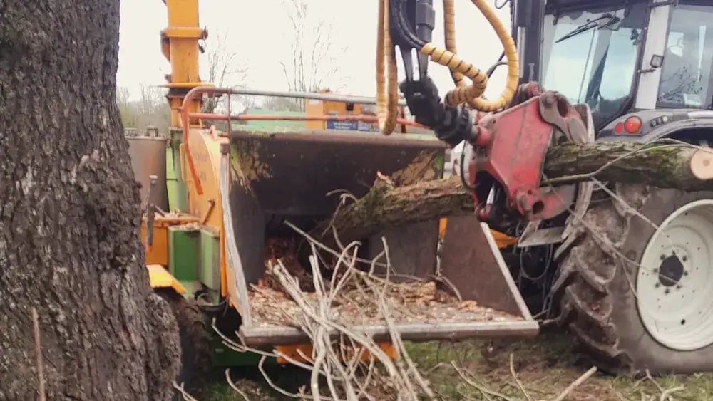 Holzernte und Rückearbeiten mit dem Kranschlepper (44)