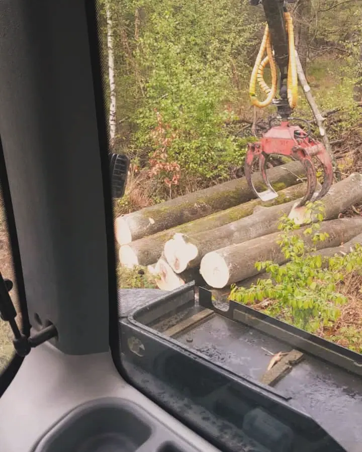 Holzernte und Rückearbeiten mit dem Kranschlepper (16)